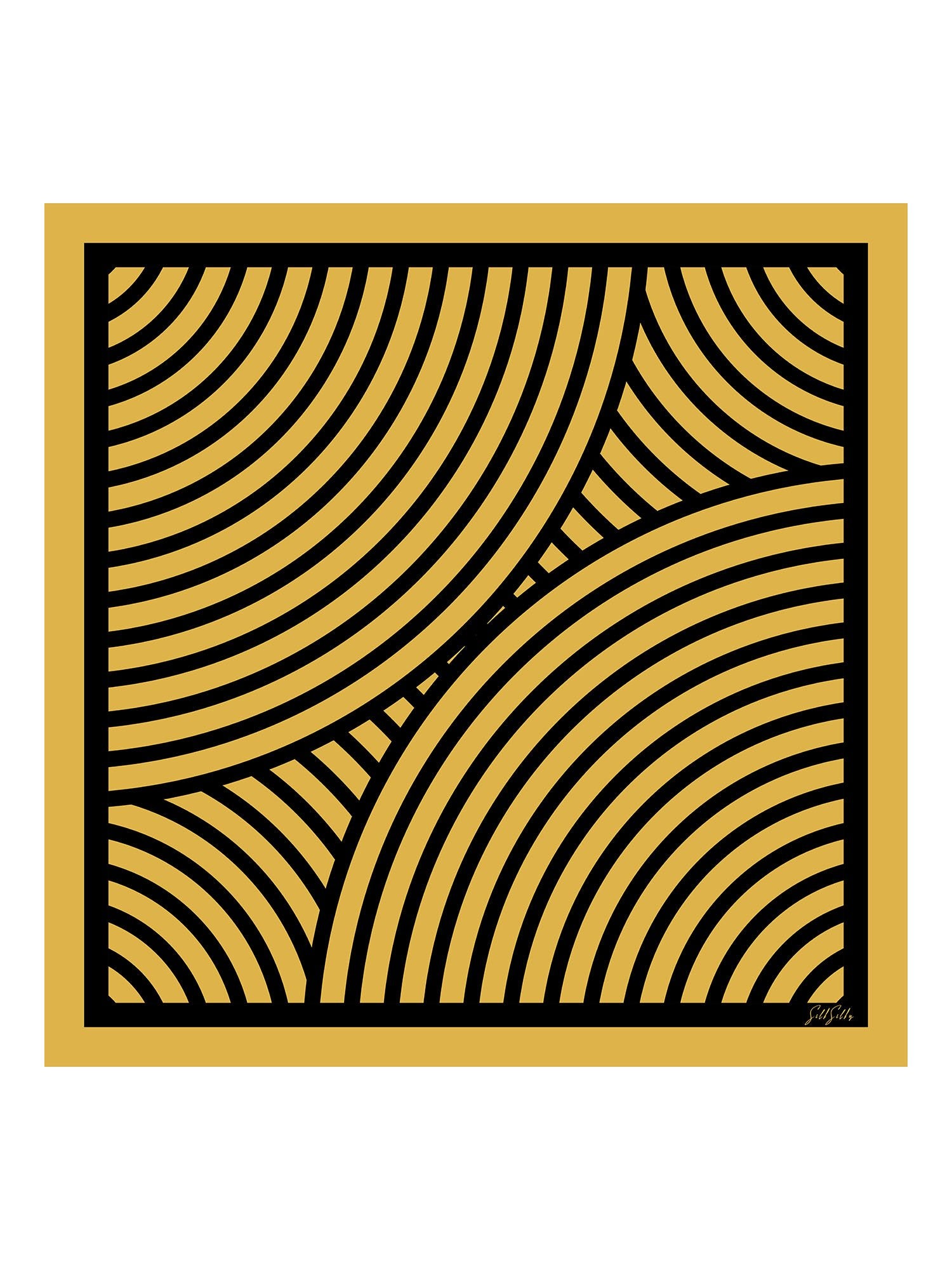 [Yellow Arcs] SilkSilky-UK Scarf 001