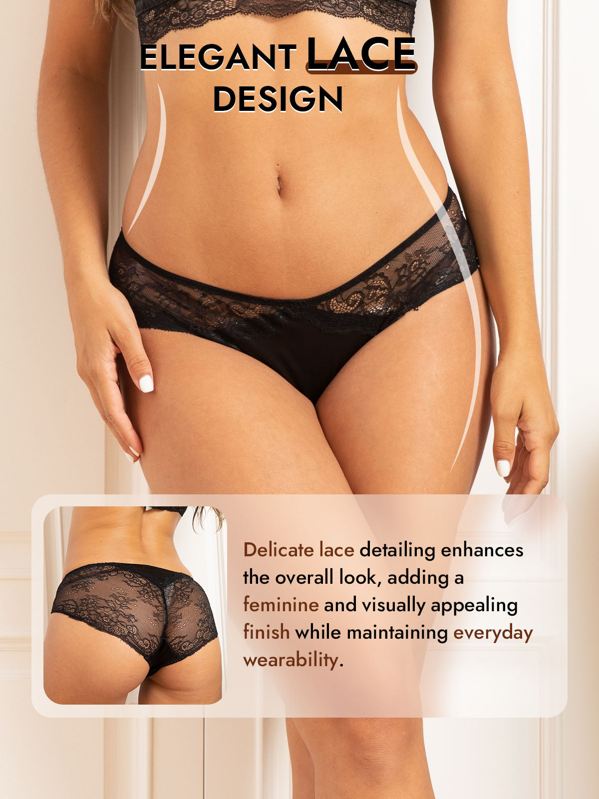 [Black] SilkSilky-UK 100% Silk Jersey Panty 005