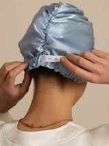 [Steel Blue] SilkSilky-UK 22Momme Sleep Cap 002
