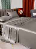 SilkSilky UK 25Momme Pure Silk Bedding Set Gray 003