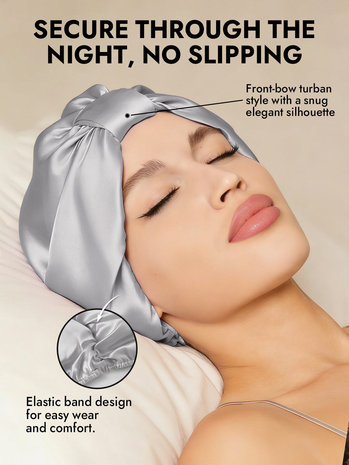 [Silver] SilkSilky-UK Sleep Cap 004