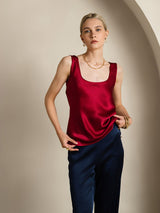 [Wine] SilkSilky-UK Sleeveless Camisole 001