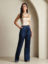 [Champagne] SilkSilky-UK Sleeveless Round Neck Camisole 005
