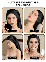 [Black] SilkSilky-UK Sleep Cap 007