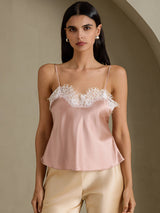 [Tuscany] SilkSilky-UK Spaghetti Strap V Neck Camisole 003