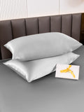 SilkSilky UK 22Momme Pure Silk Pillowcase Silver 004