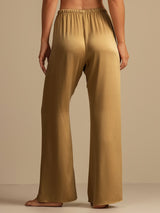 [Tan] SilkSilky-UK 19Momme Machine-Washable Silk Women's Sleep Shorts 002