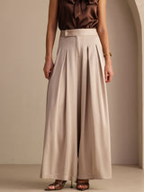 [Tan] SilkSilky-UK Women's Pants 001