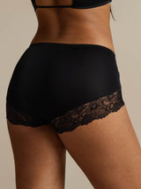 [Black] SilkSilky-UK Silk Knitted Panty 002