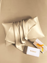 [Beige] SilkSilky-UK 22Momme Pure Silk Pillowcase 005