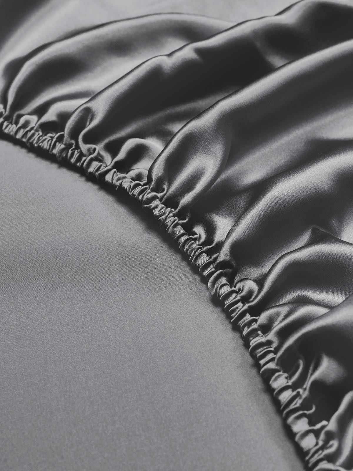 [Dark Gray] SilkSilky-UK 19Momme Pure Silk Bedding Set 004