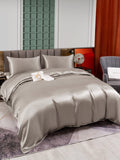 SilkSilky UK 25Momme Pure Silk Bedding Set Gray 003