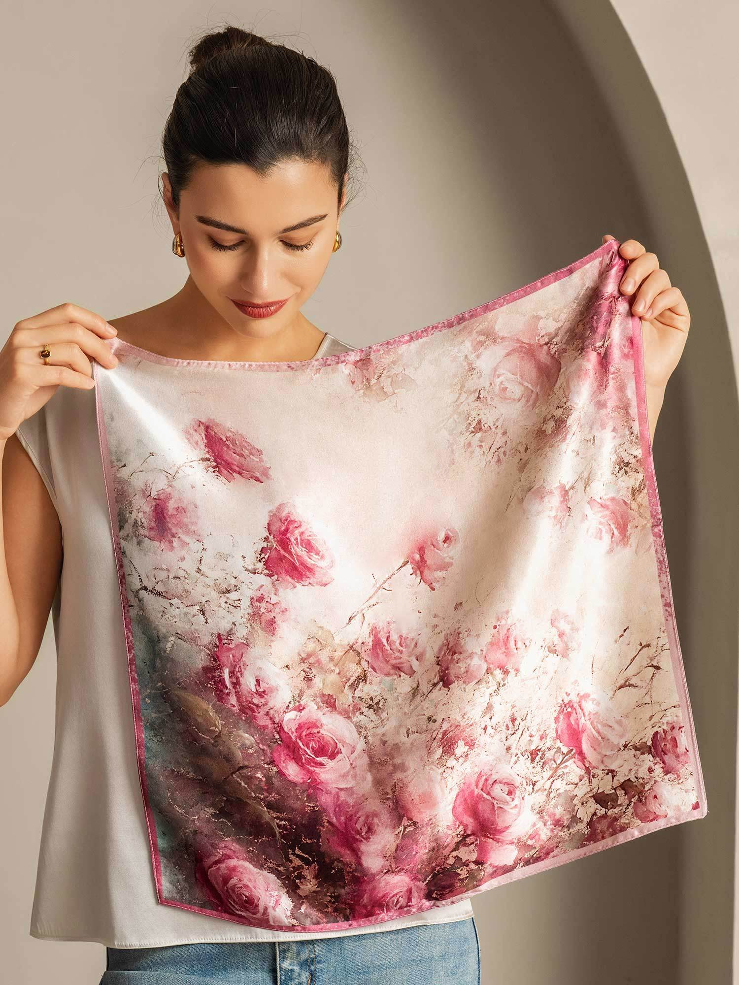 [P103] SilkSilky-UK Pure Silk Scarf 003,