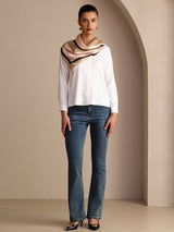 [Beige Square] SilkSilky-UK Scarf 006