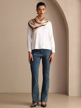 [Beige Square] SilkSilky-UK Scarf 006
