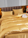 SilkSilky UK 22Momme Pure Silk Bedding Set Champagne 005