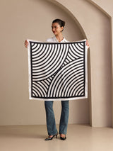 [White Arcs] SilkSilky-UK Scarf 005