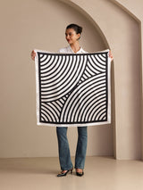 [White Arcs] SilkSilky-UK Scarf 005