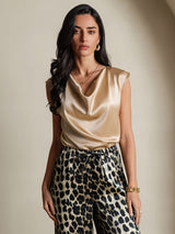 [Leopard] SilkSilky-UK Pure Silk Womens Pants 009,