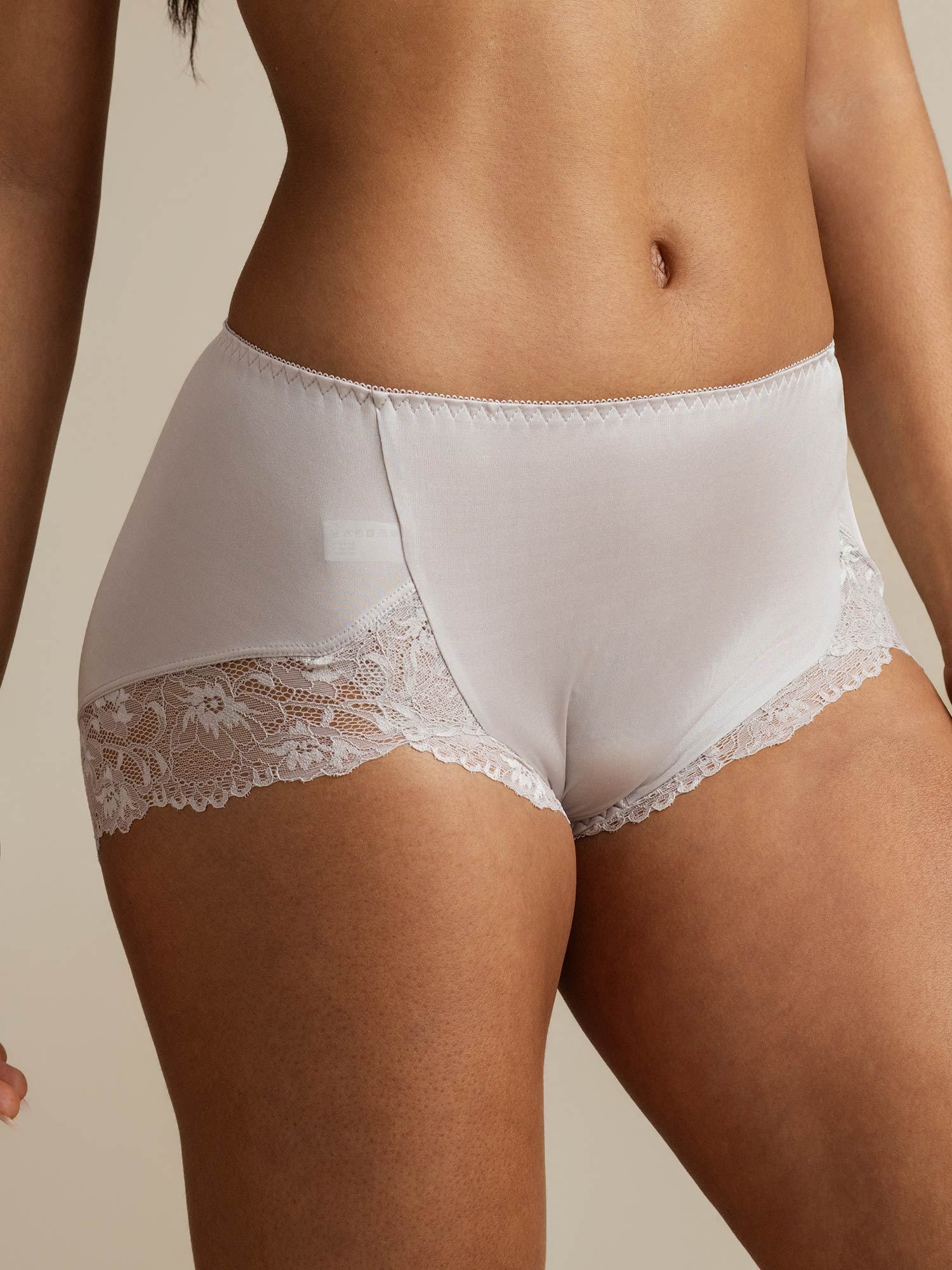 [Gray] SilkSilky-UK Pure Silk Panty 001,