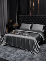 [Dark Gray] SilkSilky-UK 19Momme Pure Silk Bedding Set 001