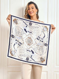 SilkSilky UK Pure Silk Scarf DarkBlue 001