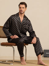 [Black Chain] SilkSilky-UK 19Momme Long Sleeve Notch Collar Men's Pyjamas 001