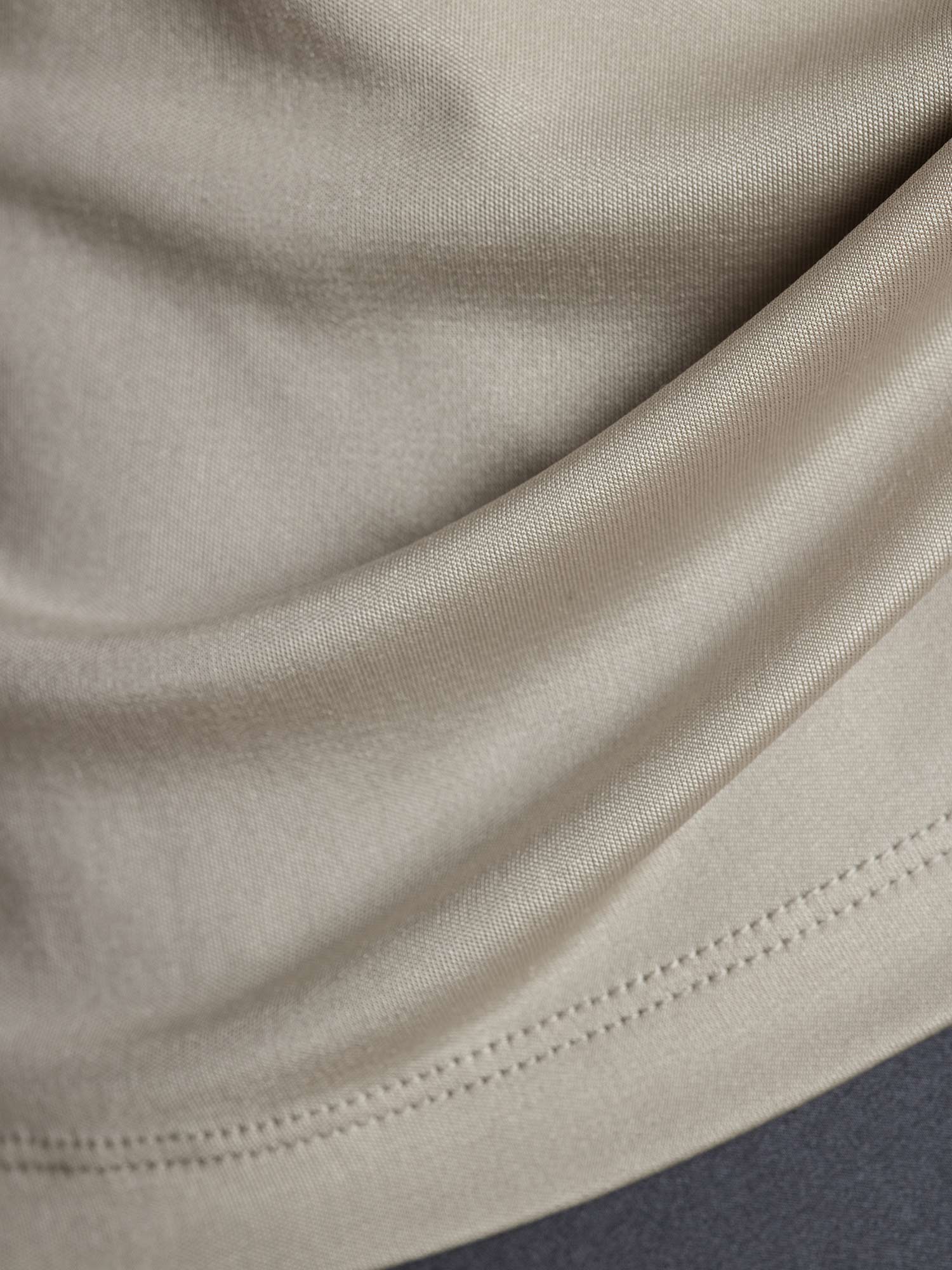 [Gray] SilkSilky-UK Pure Silk Womens T-Shirt 005,