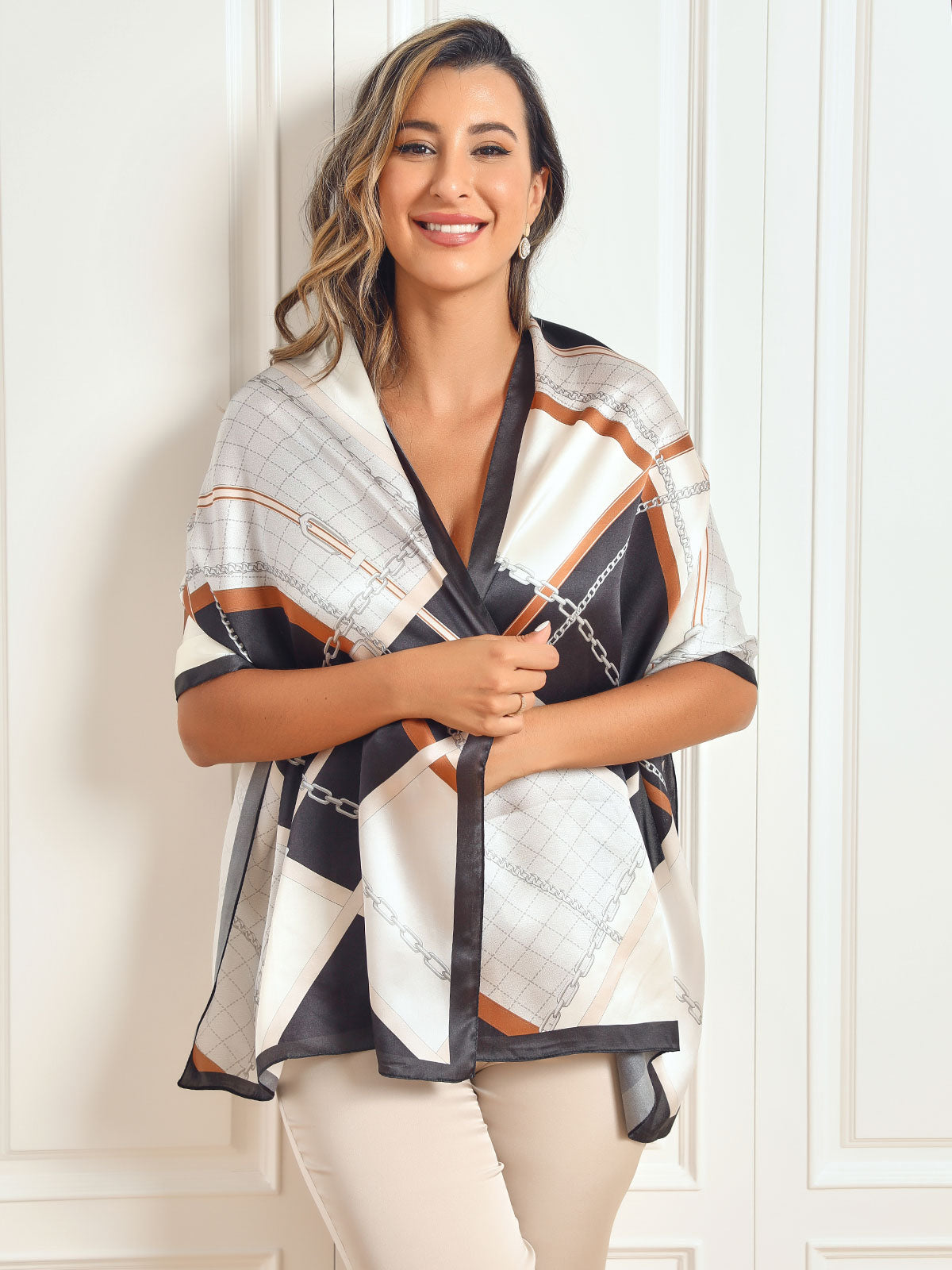 [P021] SilkSilky-UK Pure Silk Scarf 004,