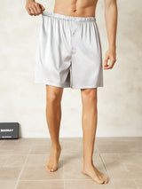 [Silver] SilkSilky-UK Men's Sleep Shorts 005