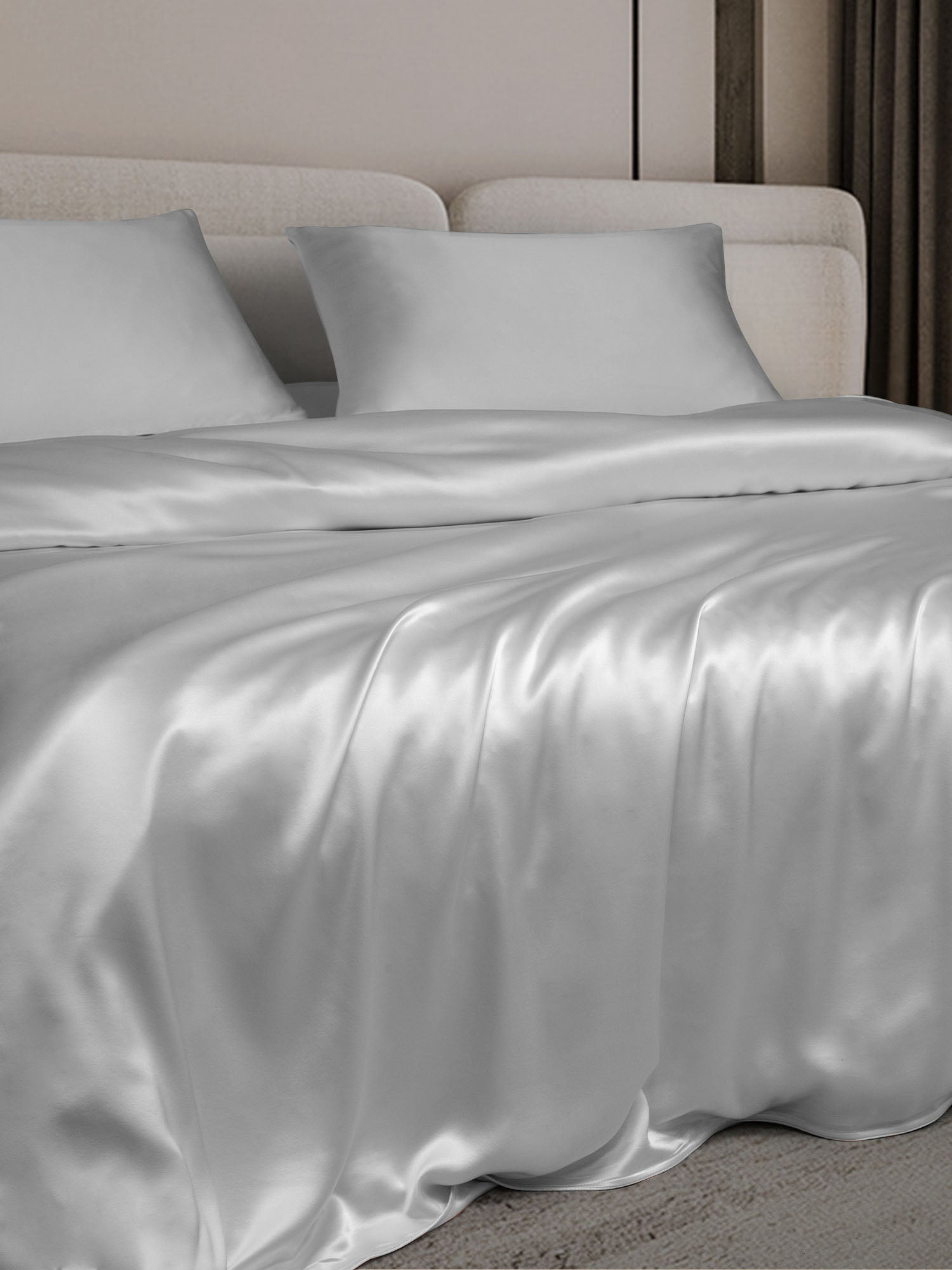 [Silver] SilkSilky-UK 19Momme Bed Linen Set 003