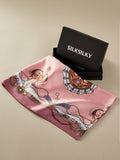 SilkSilky UK Pure Silk Scarf Pink 001