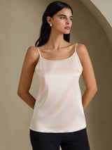 [Beige] SilkSilky-UK Spaghetti Strap Camisole 003
