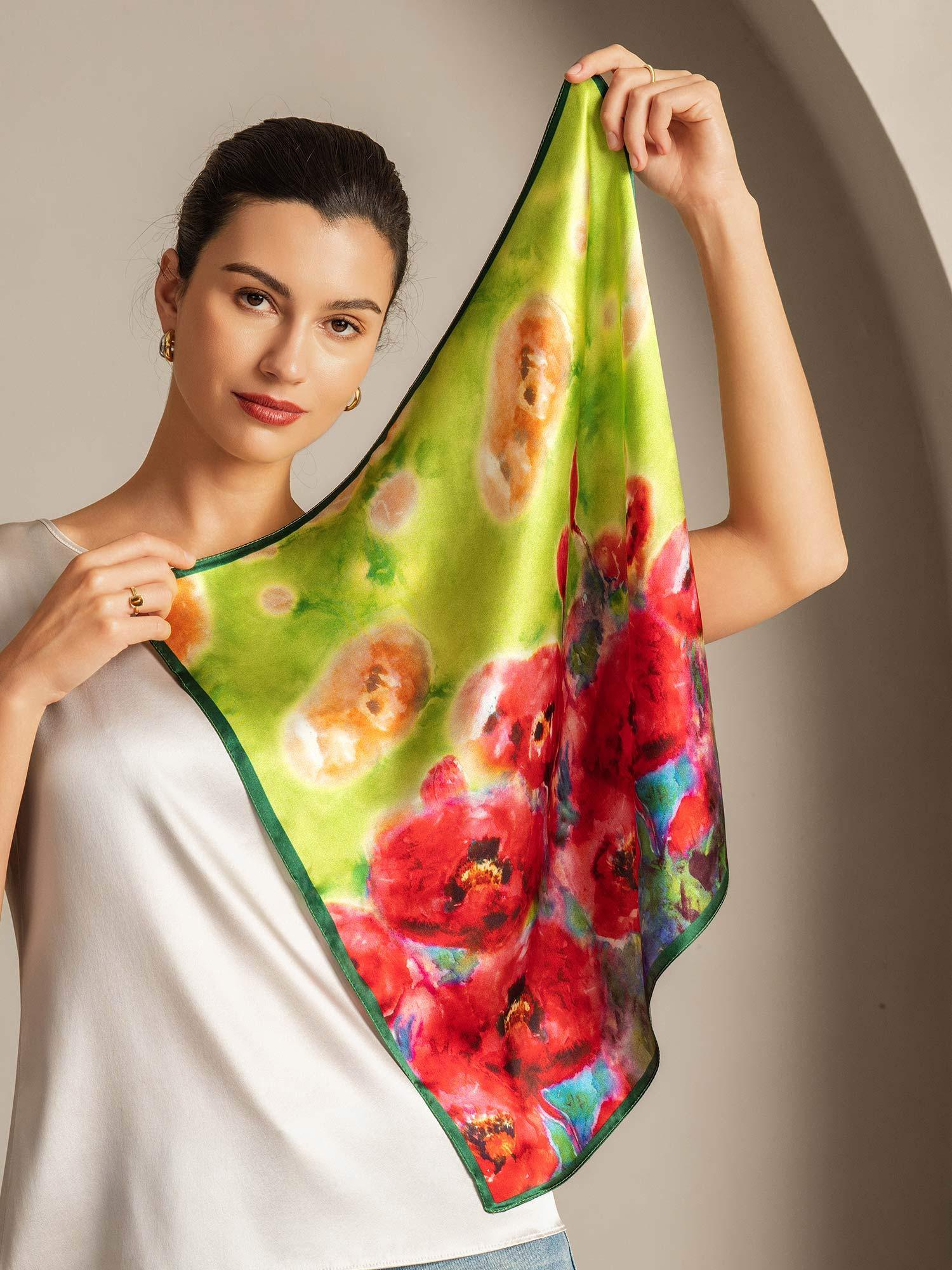 [P099] SilkSilky-UK Pure Silk Scarf 004,