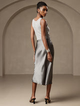 [Dark Gray] SilkSilky-UK Skirt 002
