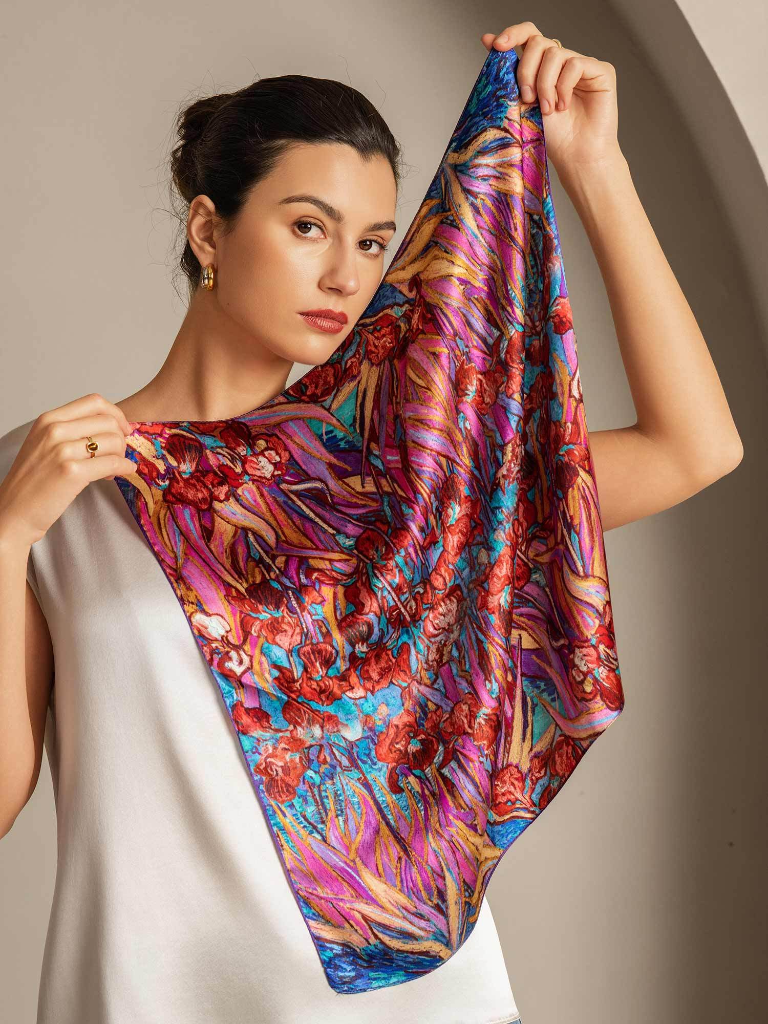 [P095] SilkSilky-UK Pure Silk Scarf 003