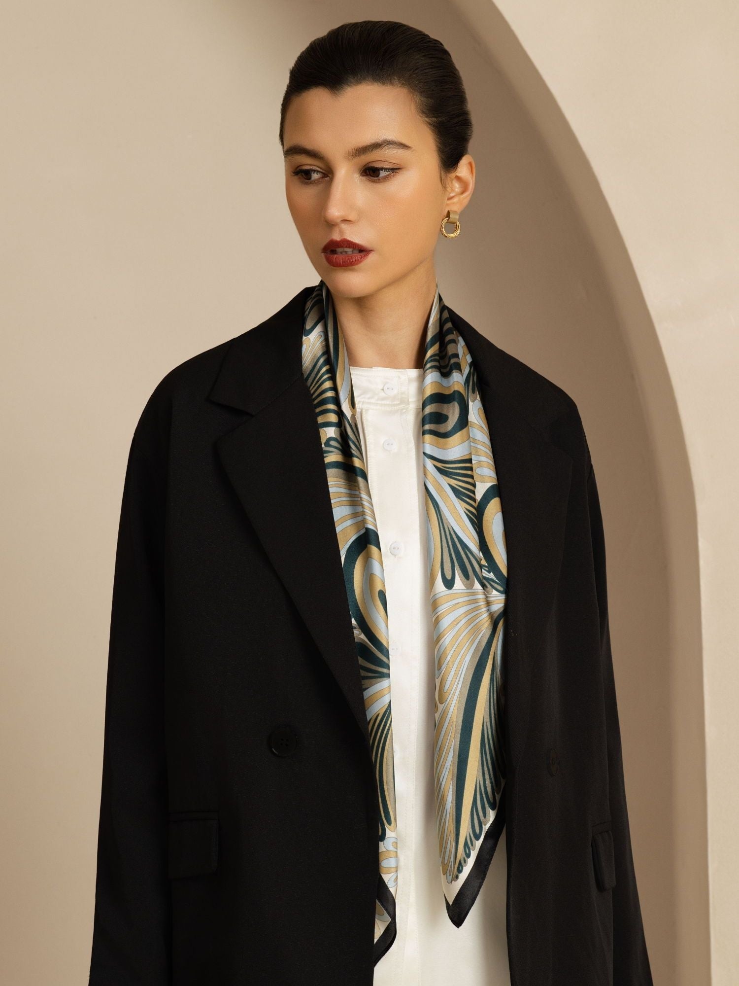 [P110] SilkSilky-UK Pure Silk Scarf 003