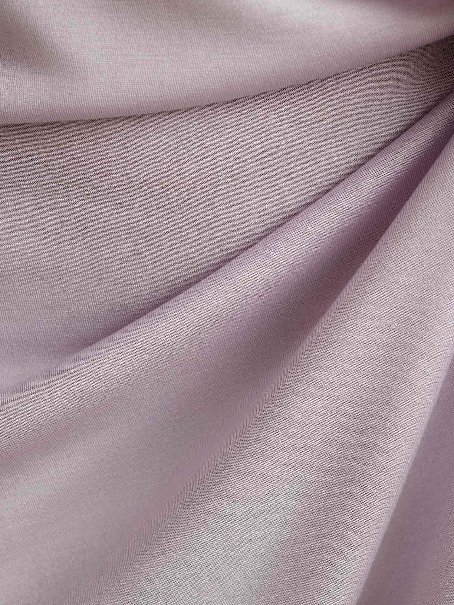 [Lavender] SilkSilky-UK Pure Silk Round Neck Nightdress 006