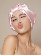 [Pink] SilkSilky-UK Sleep Cap 001