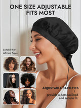 [Black] SilkSilky-UK Sleep Cap 006