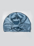 SilkSilky-UK-Pure-Silk-Sleep-Cap-Steel-Blue-005