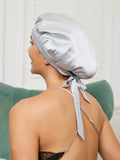 SilkSilky UK Pure Silk Sleep Cap Silver 002