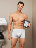 SilkSilky UK Silk Knitted Mens Underwear Gray 001