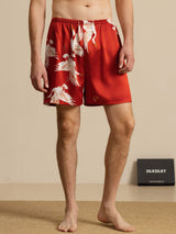 [Wine] SilkSilky-UK Men's Sleep Shorts 001