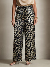 [Leopard] SilkSilky-UK Pure Silk Womens Pants 006,