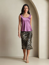 [Deep Purple] SilkSilky-UK Sleeveless Camisole 007