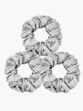 SilkSilky UK 19Momme Pure Silk Scrunchie Silver 002