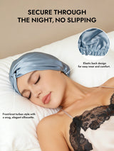 [Steel Blue] SilkSilky-UK Sleep Cap 006
