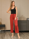 SilkSilky UK 19Momme Silk Knitted Womens Pants Red 003