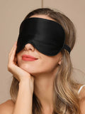 SilkSilky UK 19Momme Pure Silk Eye Mask Black 003